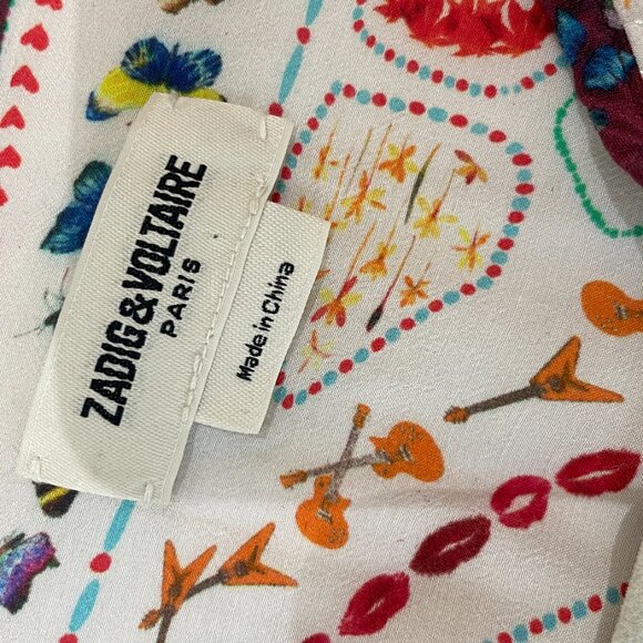 Zadig & Voltaire Multi-Colored Print Blouse XS - Picture 3 of 6